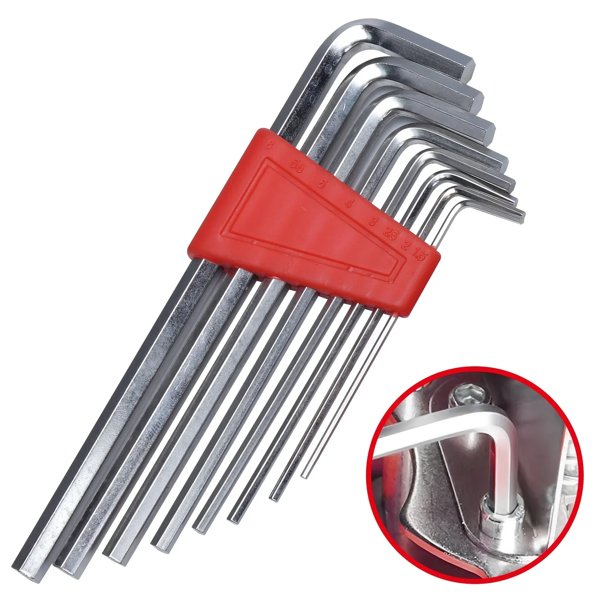 8pcs Allen Wrench Metric Wrench Inch Wrench L Wrench Size Allen Key Short Arm Tool Set Easy To Carry In The Pocket 2030