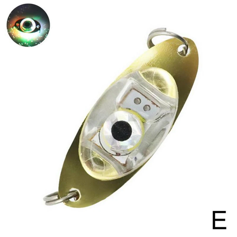 Fishing Lure Fishing Lures Spoons Underwater Bass Halibut Flasher Saltwater Trolling Deep Drop Light LED Lighted Bait Flasher For Attracting fishing lure