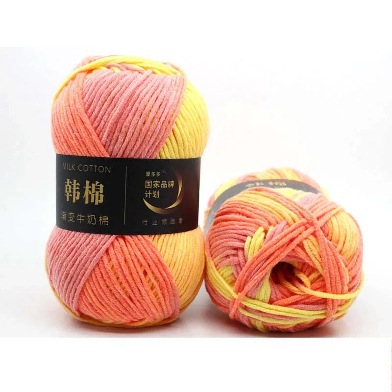 DIY Knit 100g/Ball Wool Crochet Milk Cotton Knitting Yarn Accessories Socks Crocheting On offer Art Sewing WY44 4