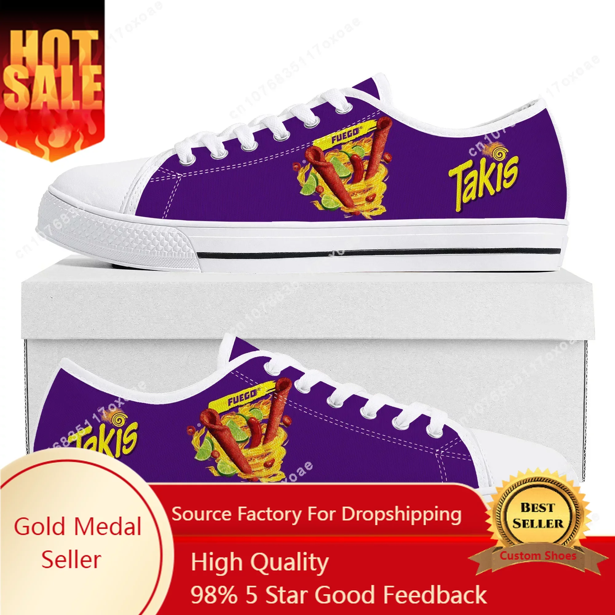 

Funny Chips Takis Food Snack Low Top Sneakers Mens Womens Teenager High Quality Canvas Sneaker couple Casual Shoes Custom Shoe