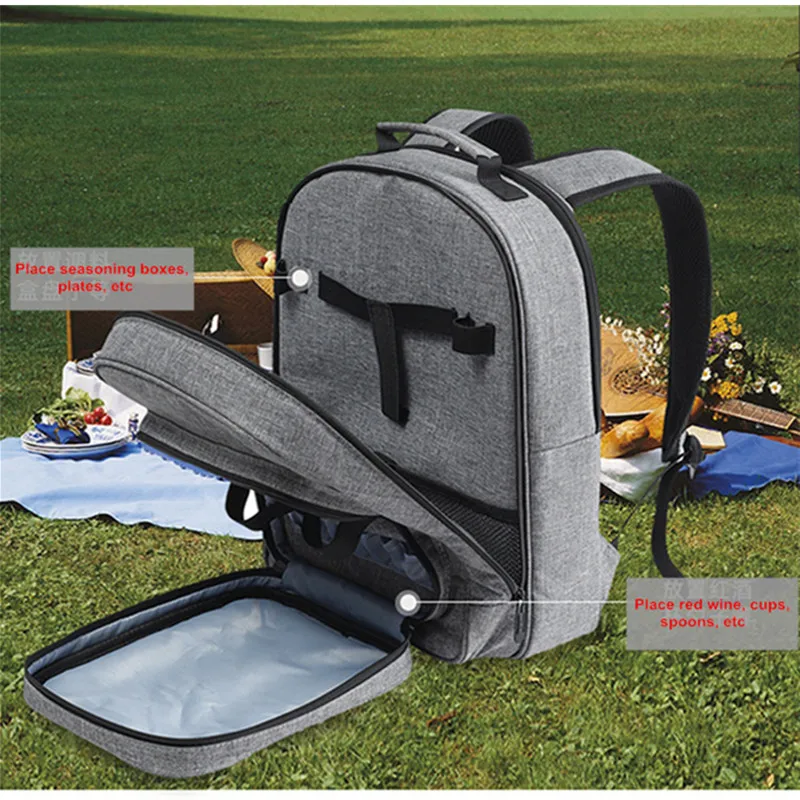 

Thermal Bag For Lunch Picnic Portable Cooler Beers Drinks Outdoor Food Refrigerators Tourism Backpack Trips Supplies Camping Box