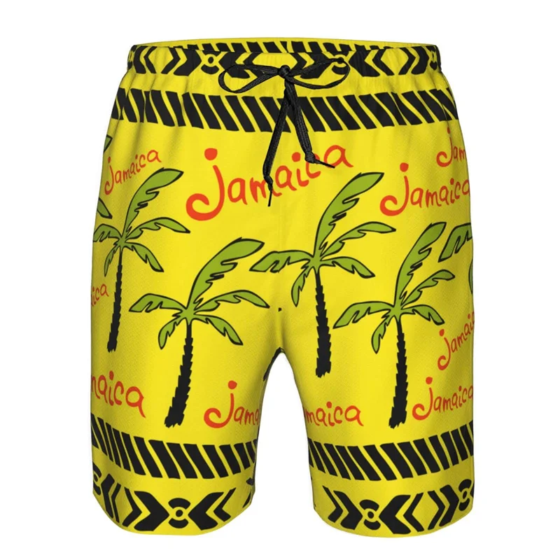 

Hawaiian Tropical Palm Tree Short Pants 3d Printed Summer Men's Swim Trunks Quick Dry Holiday Beach Shorts Casual Board Shorts