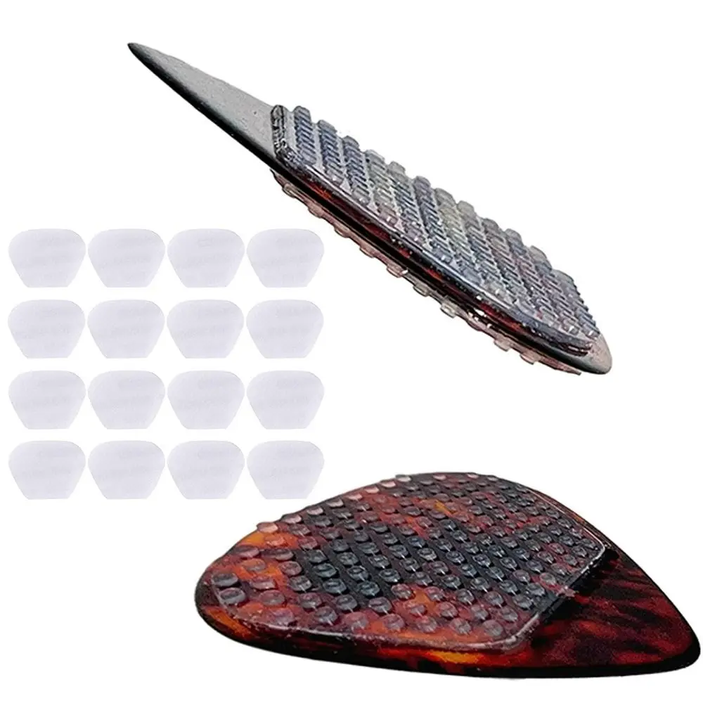 Guitar Pick Grips Non-Slip Sticky Silicone Guitar Pick Adhesive Grips Washable Stickers guitar picks