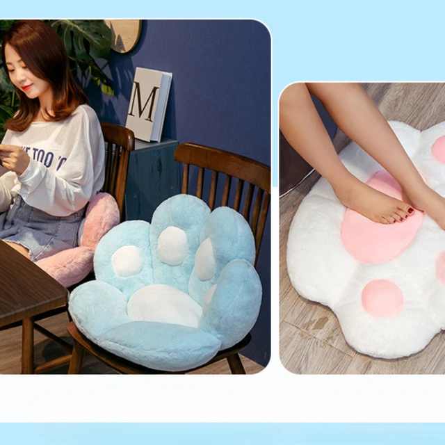 Coussin de chaise patte de chat, joli coussin de patte de chat en forme de patte de chat, coussin de siège confortable, coussin de sol, oreiller de siège 6