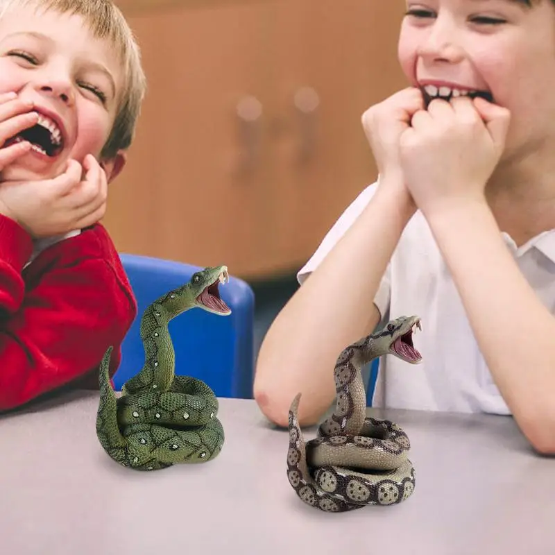 

Realistic Snake Toy Simulation Snake Model Pythons Snake Toy Figure Practical Jokes For Halloween Party April’s Day Prank