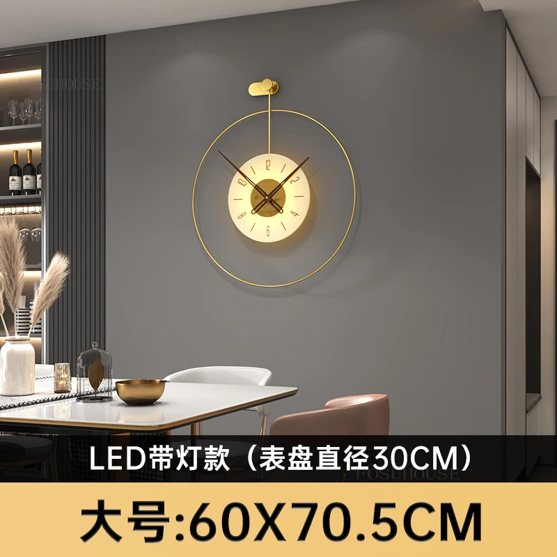 Orologio da parete moderno e minimalista orologio da soggiorno Moon  Sandstone Painting Home Fashion Restaurant Ideas LED Light Wall Decoration  - AliExpress