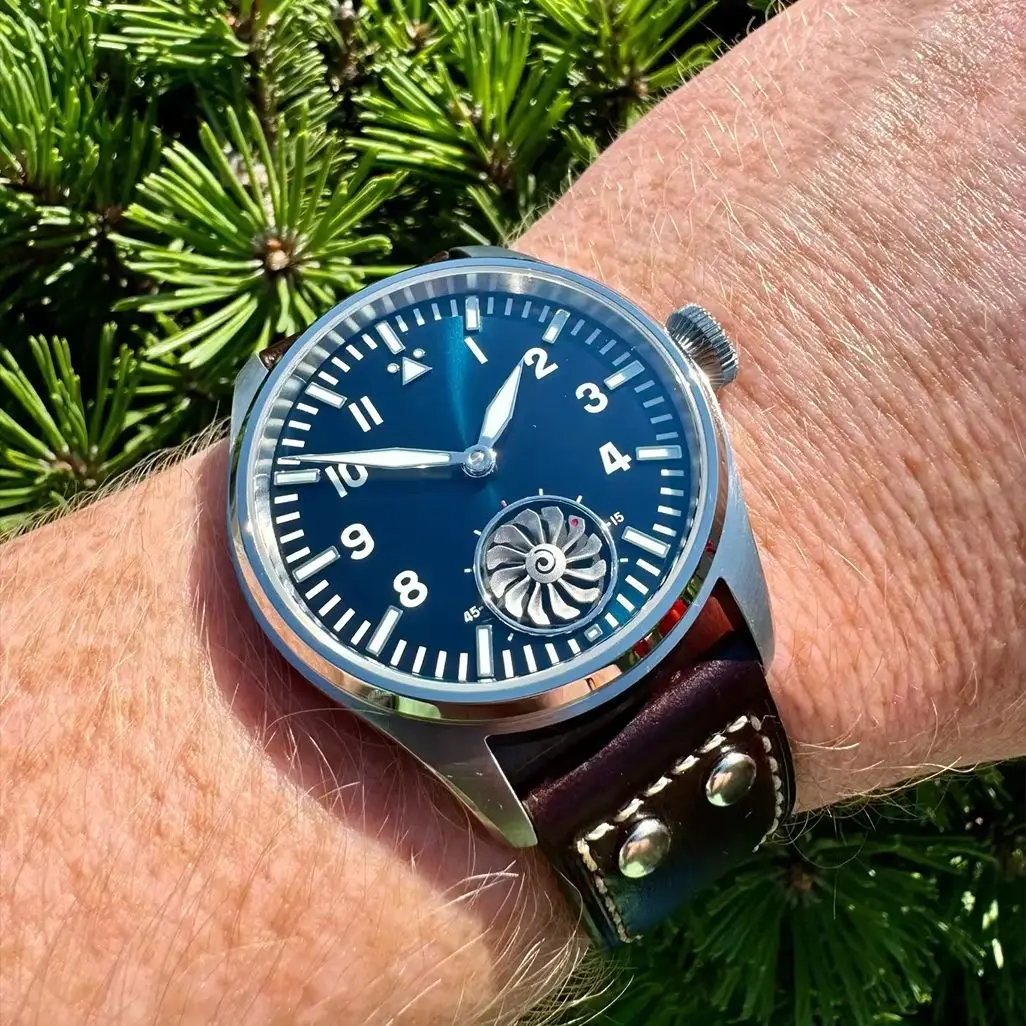 Hruodland 2025 New F016 Pilot Watch Movement Mechanical BGW-9