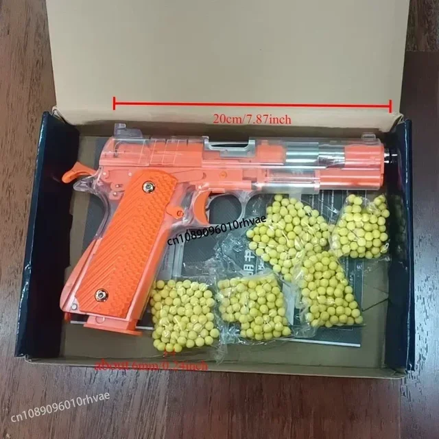 M1911 Toy Gun Empty Chamber Hanging Machine Gun Toy Gun Quick Disassembly Manual Boy BB Bullet Children Lower Magazine 6