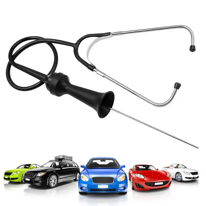 Mechanic Stethoscope Engine Stethoscope Detection Listening Tool Repair Tester Diagnostic Tool Hearing Tool Stainless Steel magician gauge obd meter head up display car digital boost gauge voltage speed meter ect water temp alarm auto diagnostic tool