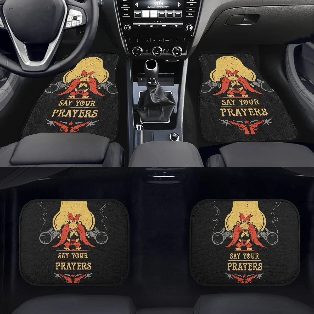 

Cute Anime Character Design All-Climate 4-piece Rubber Floor Mats for Car SUV Van Truck Heavy Duty Carpet Set Thick New Fashion