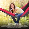 Nylon Color Matching Hammock Outdoor Camping Ultra Light Portable Hammock for Double Person Outdoor Recreation Hammock Swing 5