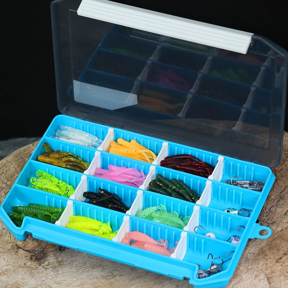 

216 шт./комплект, мягкие приманки с коробкой для рыболовных снастей