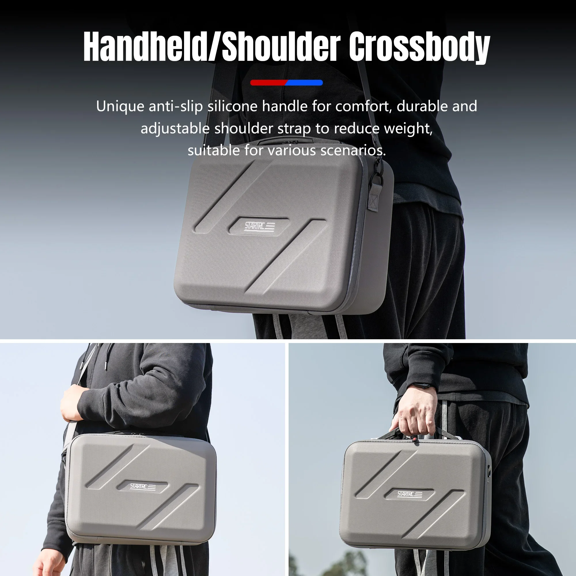 Carrying Case For DJI Flip Fly More Combo Drone Accessory Storage Bag PU Shoulder Bag Portable Travel Handbag Box For RC 2/RC-N3,drone accessories,drone storage bag,drone storage case