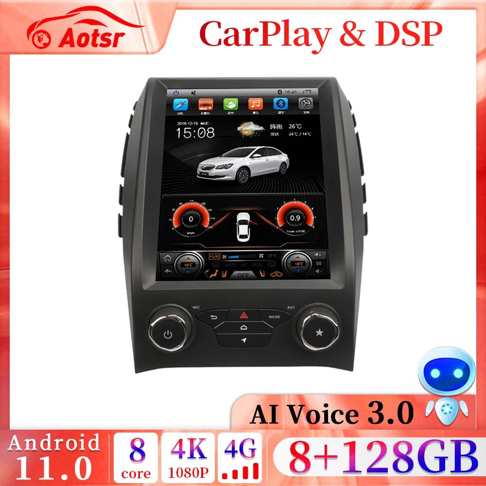 

For Ford Edge 2015 -2019 10.4 Inches Tesla screen Android 13.0 Multimedia Car Radio Player GPS Navi Auto Stereo Headunit carplay