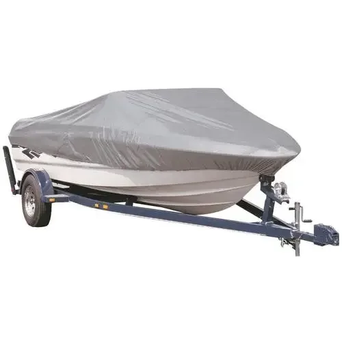 23-24FT 600D V Hull Boats Covers with Storage Bag and 5Pcs Adjustable 7m Straps all Weather all Season Protection