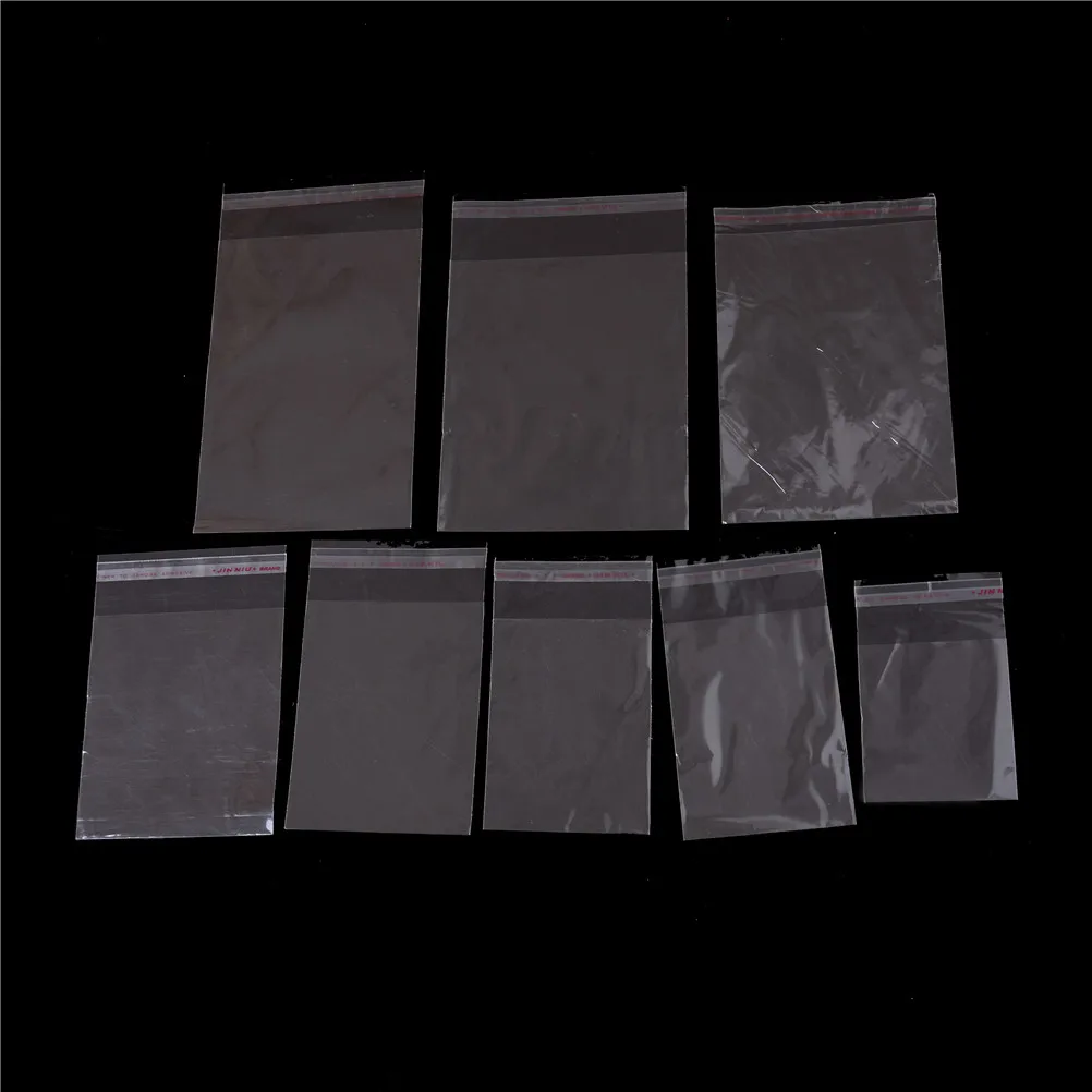 

New 100Pcs/Bag OPP Clear Seal Self Adhesive Plastic Jewelry Home Packing Bags