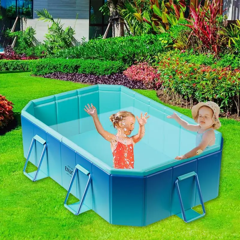 

Foldable Pool for Kids Kid Pool Dog Pool Dog Swimming Pool Collapsible Portable Bath Tub Non-Inflatable Kiddie Pool Cat Shower