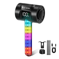 Intelligent Sensing Bike Tail Light with Long - Lasting Battery and Dual Mounting Bracket (Colorful)