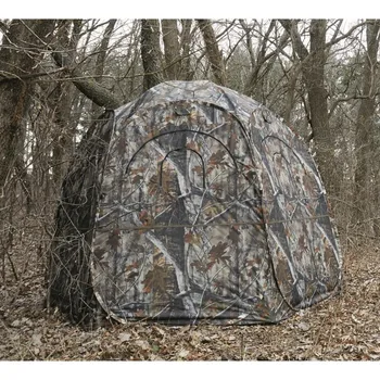 Pop-Up Hunting Ground Blind, 2-4 Person Tent, Hunting Gear, Equipment, and Accessories, 6-Panel Spring Steel 3