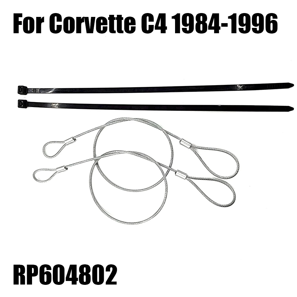 

2 Pcs New Hood Release Cable For C4 1984-1996 RP604802 Release Cable Automobile Light Accessories