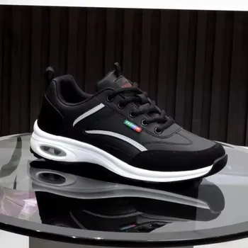 أحذية رياضية كاجوال للرجال أحذية الجري تزيد من أحذية رياضية شبكية مريحة تسمح بمرور الهواء أحذية الركض الرجالية غير الرسمية القابلة للتنفس 2