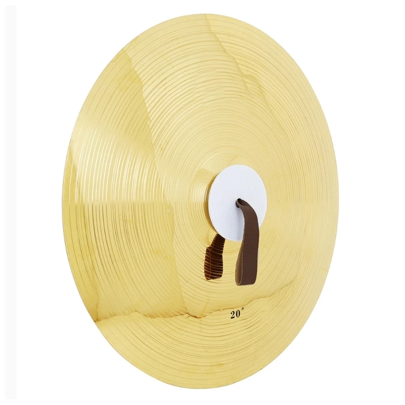 X22F 1Pair 14/16/20Inch Crash Cymbal Percussion Instruments Brass Band Cymbals for Stage Party Musical Toy