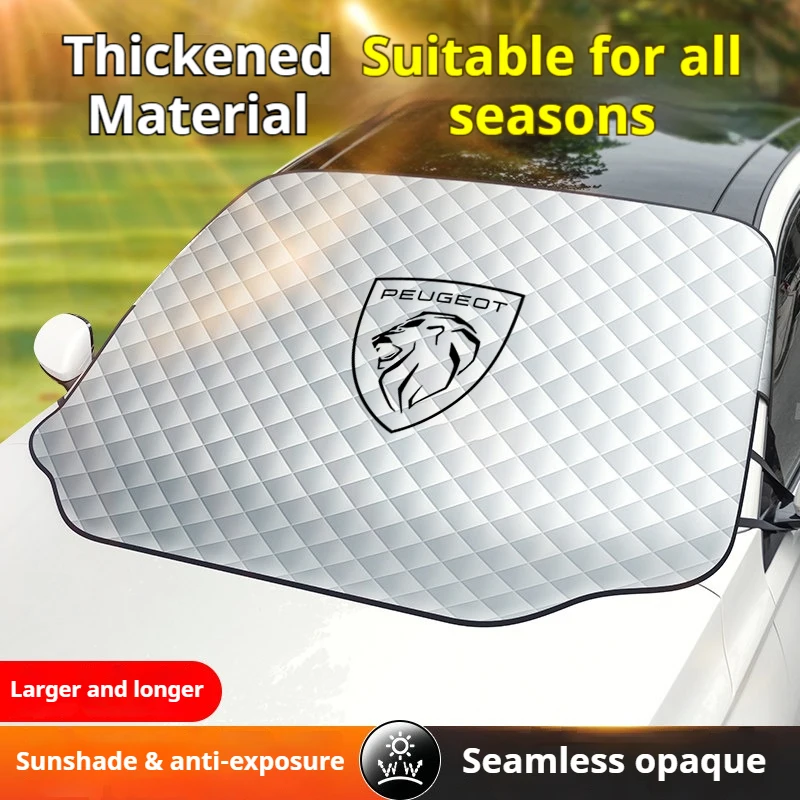 Premium Car Front Windshield Sunshade and Snow Shield Waterproof Cover
