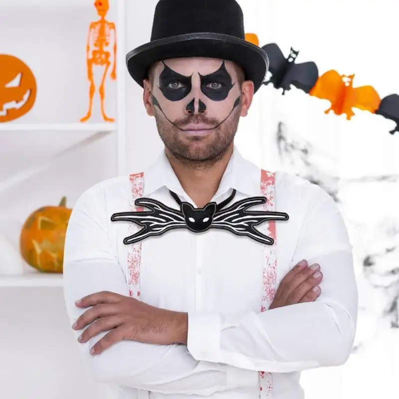 Dazcos-男性用の蝶ネクタイ,黒,ハロウィーン用の蝶ネクタイ