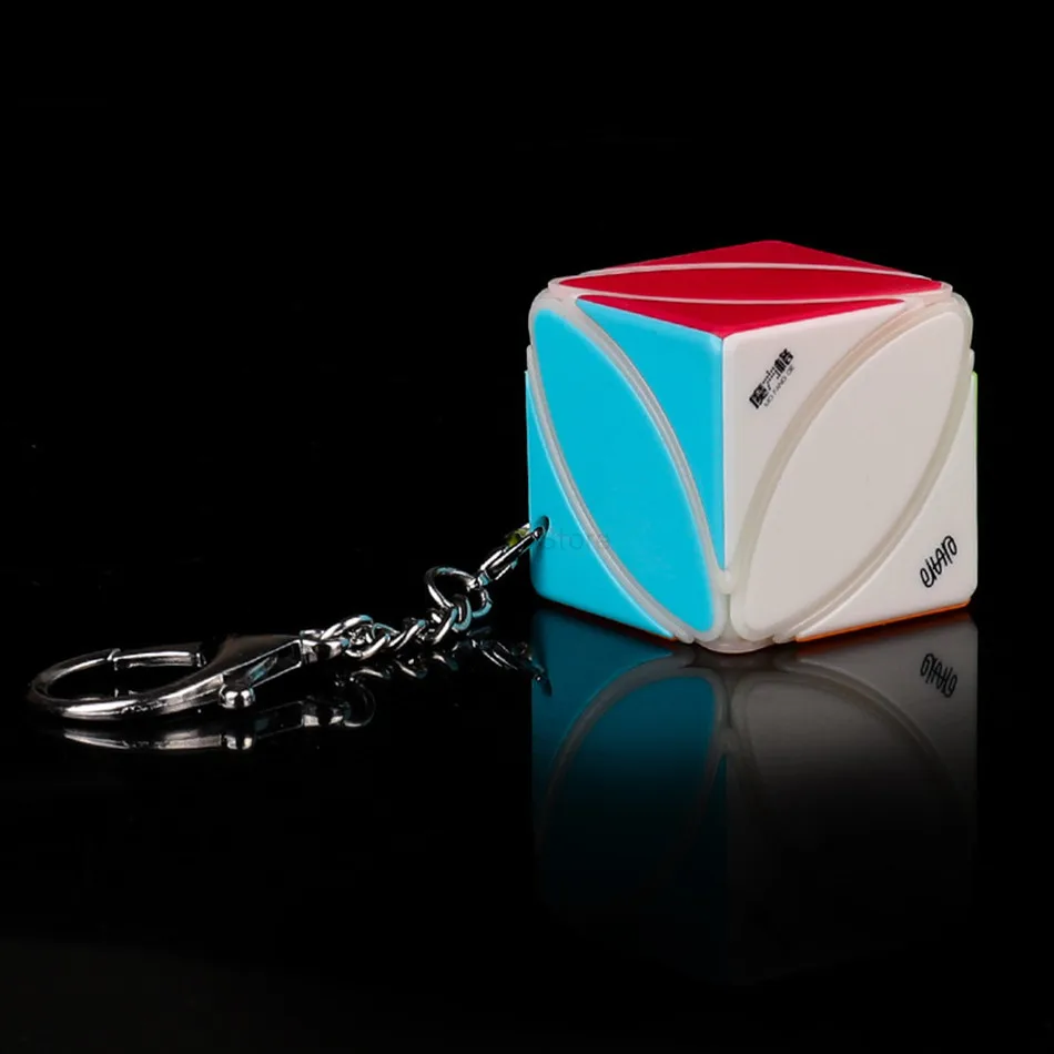 Yealvin Mini Cubes Keychain Set, Keychain Mini Cube Bundle of 2x2 3x3 3x3x3  Small Bread 3x3 Gear Cube Pyraminx Cube and Ivy Cube (6 Pack)