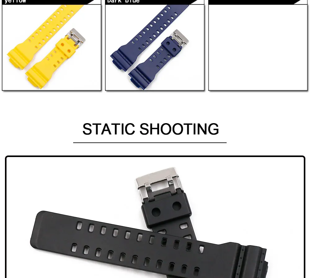 Armband für Casio G-SHOCK GA-110GB GA-100 GD120 GA400 GA-700 Harz Ersatzarmband für Casio Sportuhren Zubehör – Detail 3
