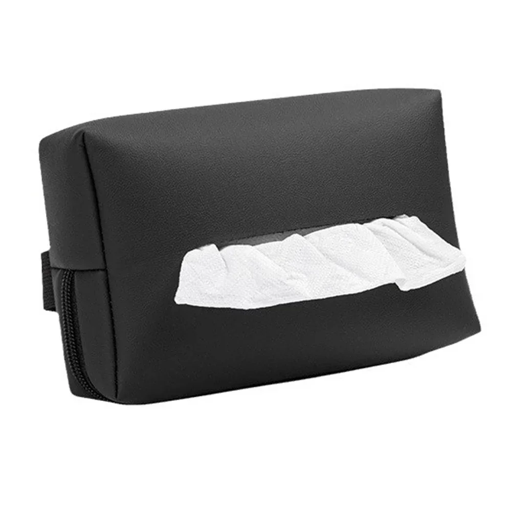 thumbnail image 1 of Caja de pañuelos para el coche, reposabrazos, caja de almacenamiento de toallas, visera para el sol, organizador de pañuelos colgantes para el respaldo del asiento, decoración de almacenamiento para e, 1 of 5