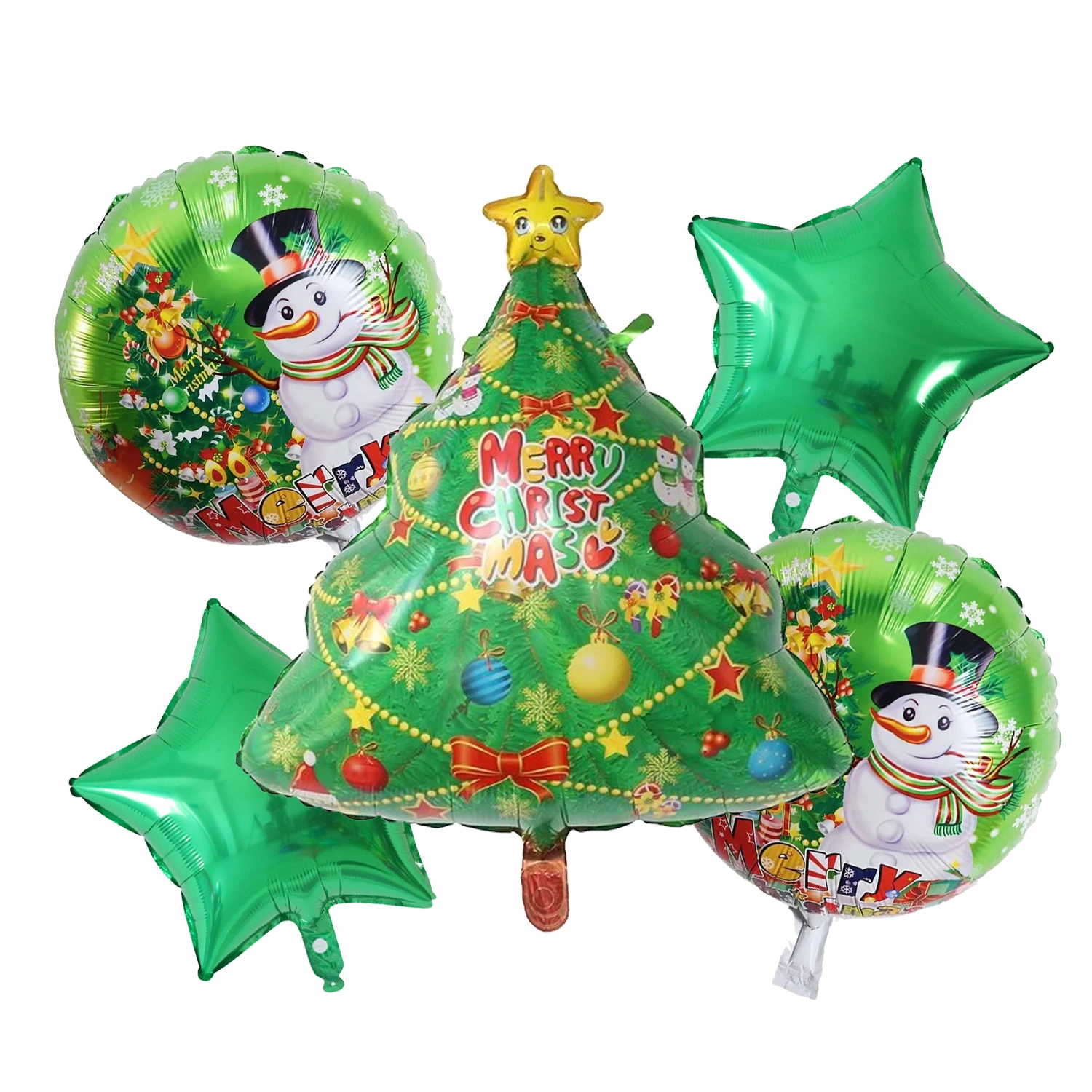 5 stücke Frohe Weihnachten Santa Claus Schneemann Elf Elch Folie Helium Ballons Set Neue Jahr Startseite Weihnachten Party Dekoration 2023 liefert Geschenk – Detail 7