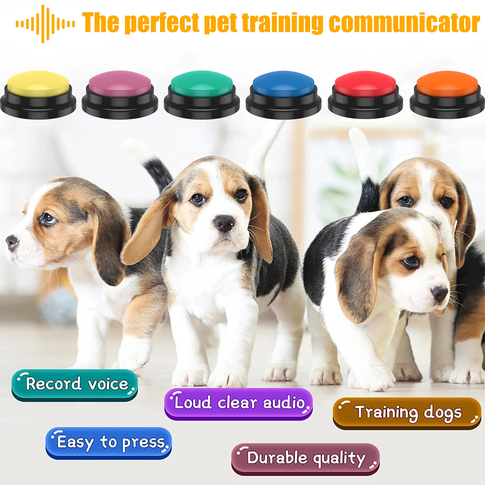 Multifunction Portable 30 Seconds Record Talking Buttons,Set