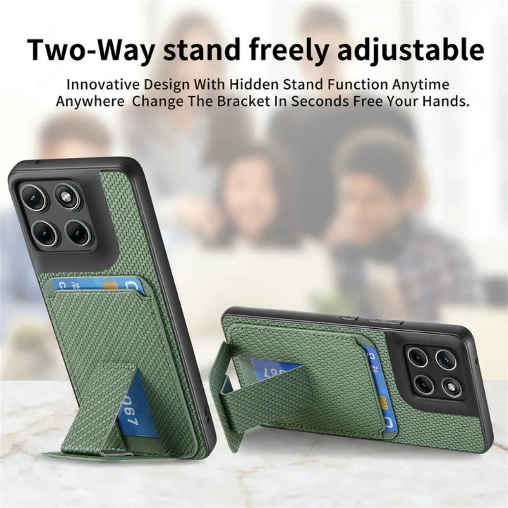 Leather Card Holder Stand Case