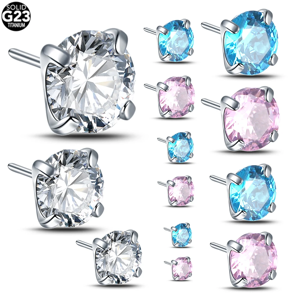 Nostril Piercing Threadless Labret | Piercing Labret Ear Titanium - 1pc ...