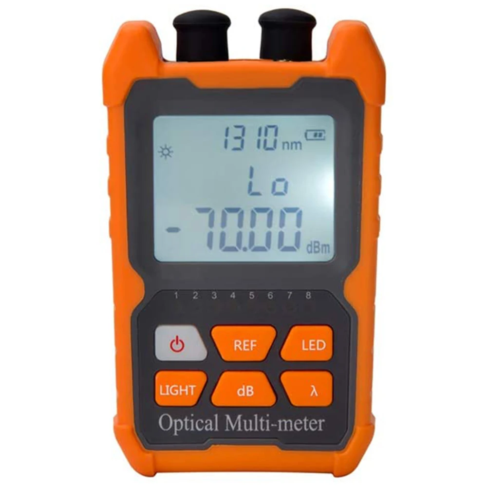 

Fiber Optic Cable Tester Portable Optical Power Meter FC/SC/ST Universal Interface Fiber Tester Built-In 1Mw Visual Fault