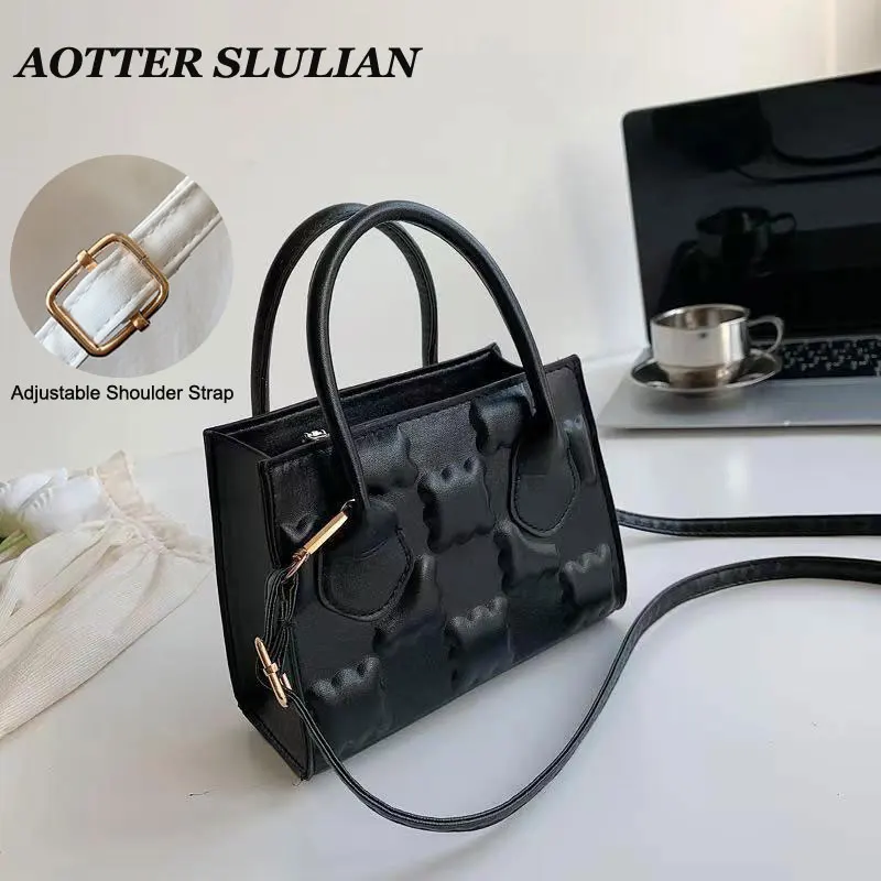 

Fashion Zipper Pressure Flowers Elegant Ladies Bag Crossbody Adjustable Shoulder Straps Dating Handbags Messenger Bag For Women