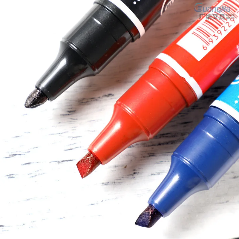 

3 Pcs/lot Permanent Double Headed Marker Pens Waterproof Twin Tip Pen Quick-Drying DIY Painting Liner Pen Oil Pens Stationery