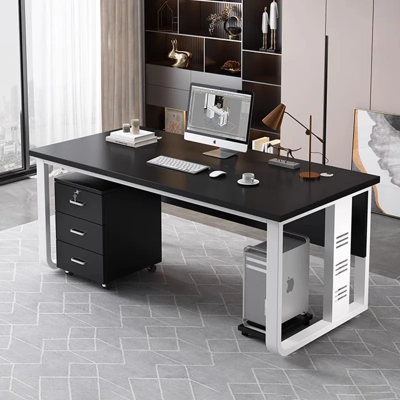 Modern Bookshelf Office Desk Storage Executive Designer Luxury Computer Desks Minimalist Unique Mesa Escritorio Home Furniture