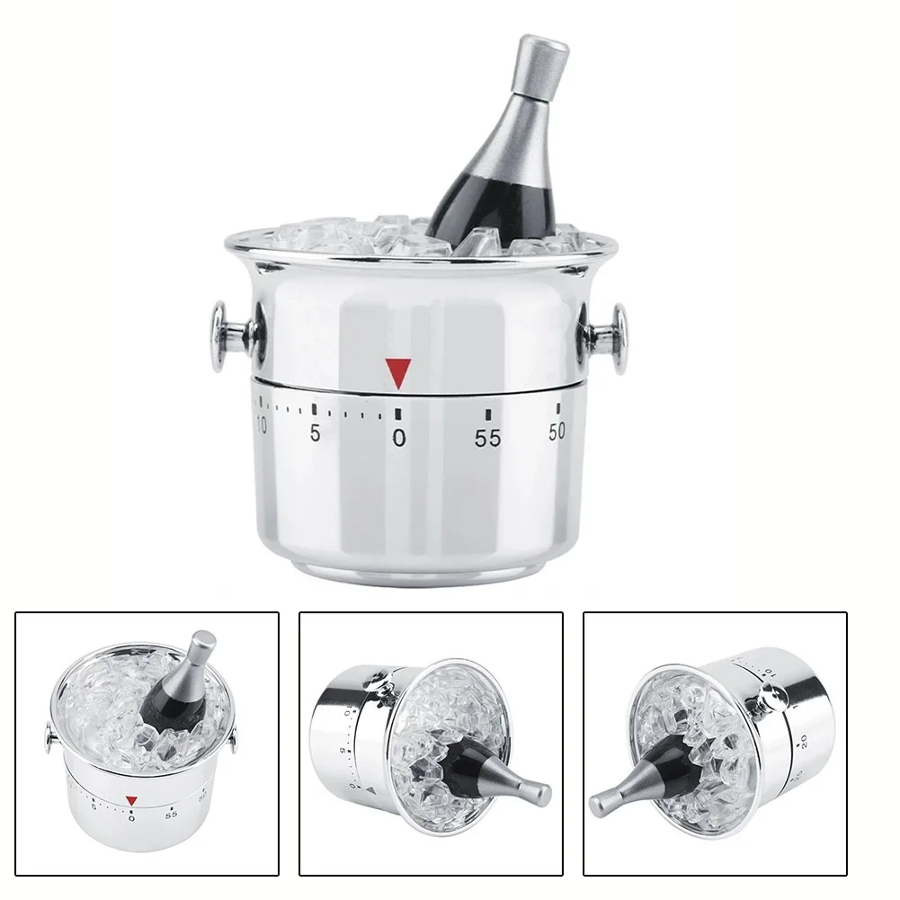 Kettle Shaped Mechanical Kitchen Timer Burronwood