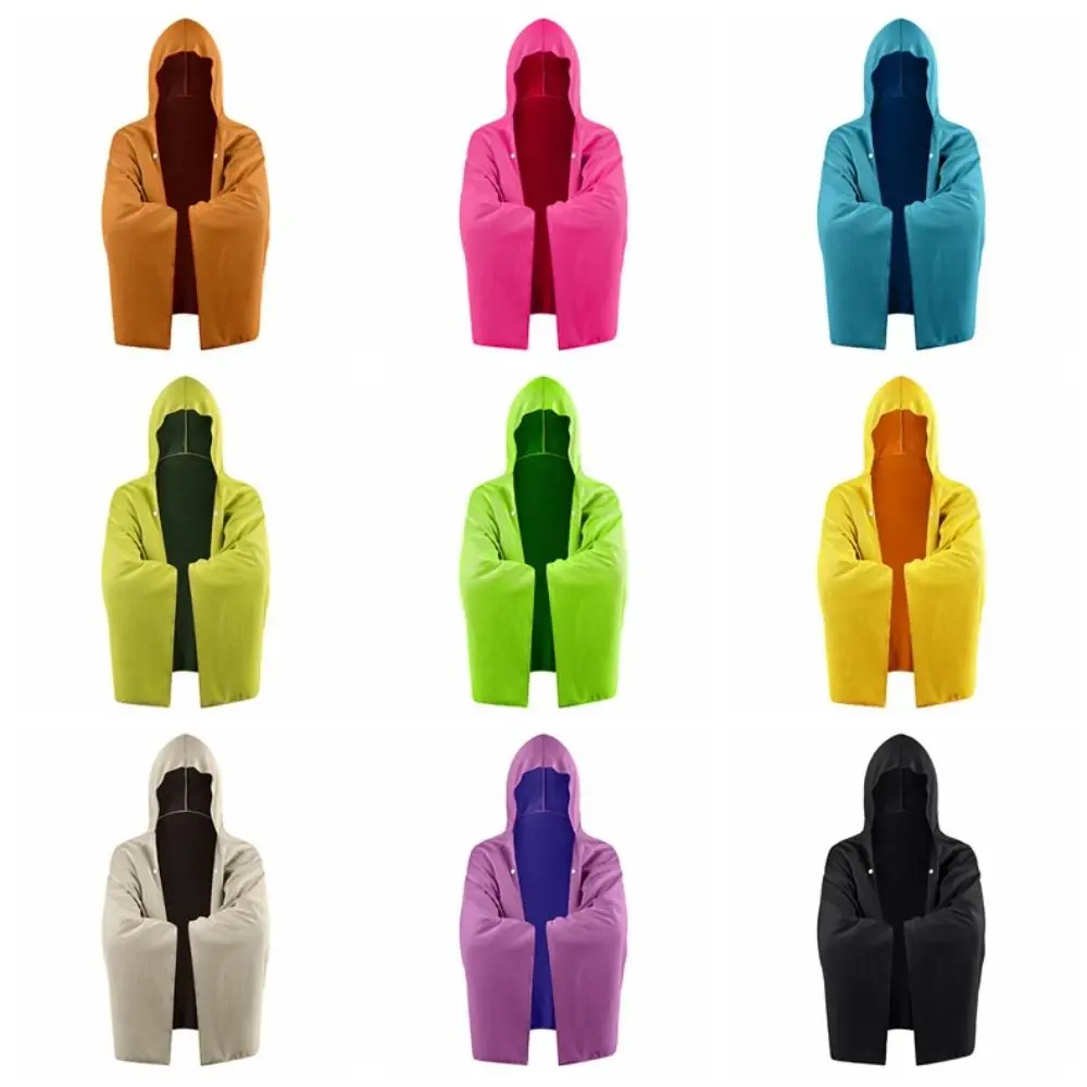 Creative Sun Poncho Quick Drying UV Protection Beach Hooded Cloak Sweat Absorbent Snap Button Sports Cooling Cape Cycling