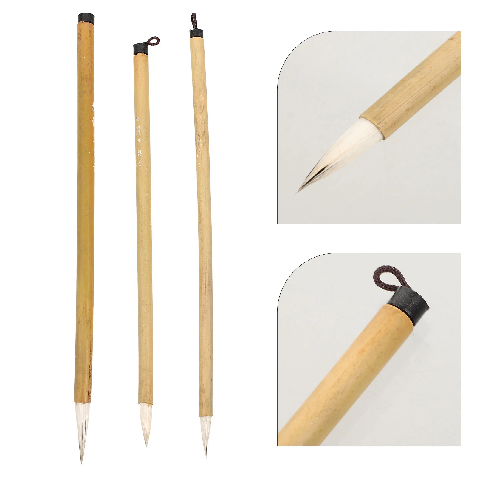 

3 Pcs Pottery Tools Ergonomic Paint Brush Painting Delineating Practicing Reusable Convenient Watercolor Medium