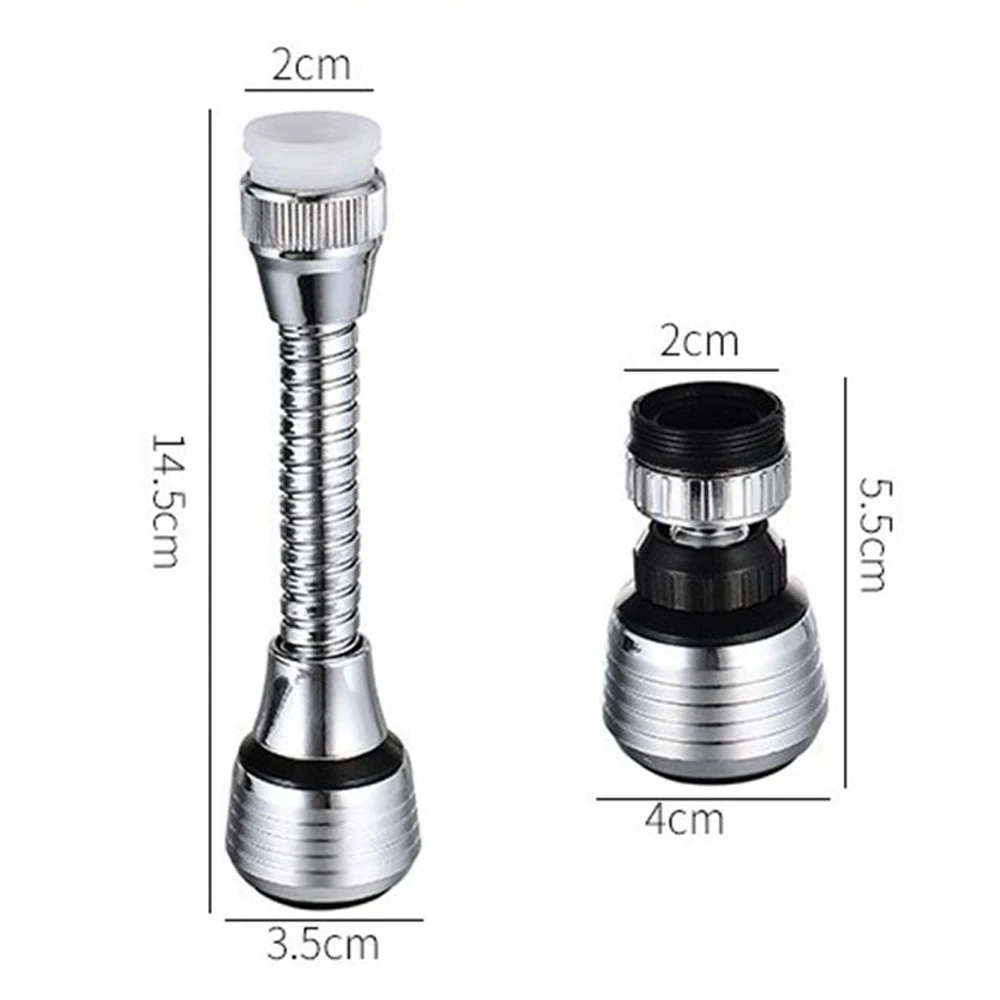 Faucet Aerator 360 Degree Kitchen Faucet Bubbler 2 Modes Adjustable Water Filter Diffuser Water Saving Nozzle Faucet Aerator Connector Tools