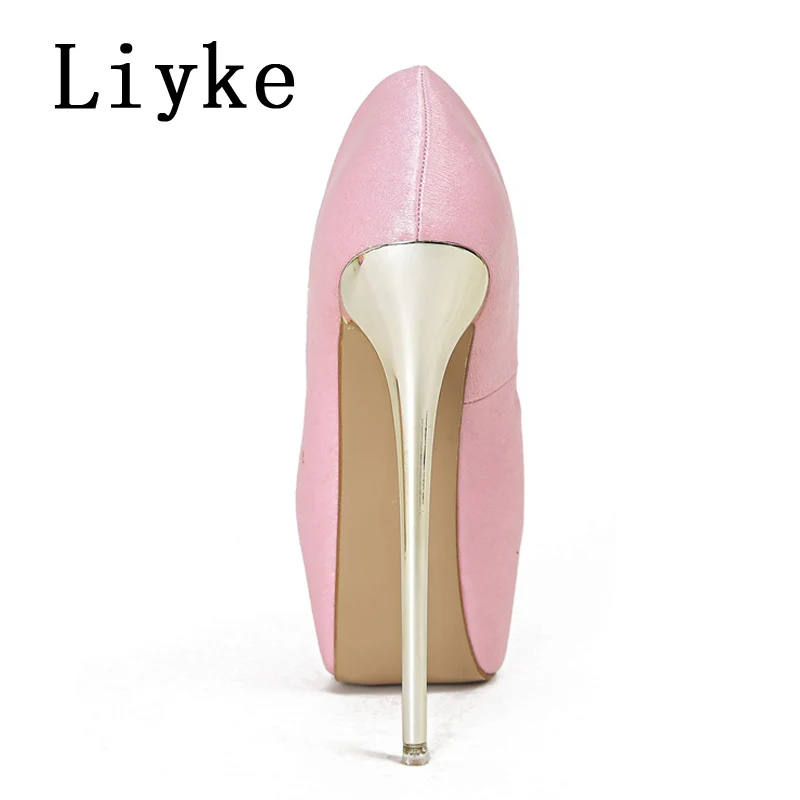 Liyke Women's Sexy Peep Toe Party High Heels Wedding Prom Stiletto Platform Pumps Size 34-45