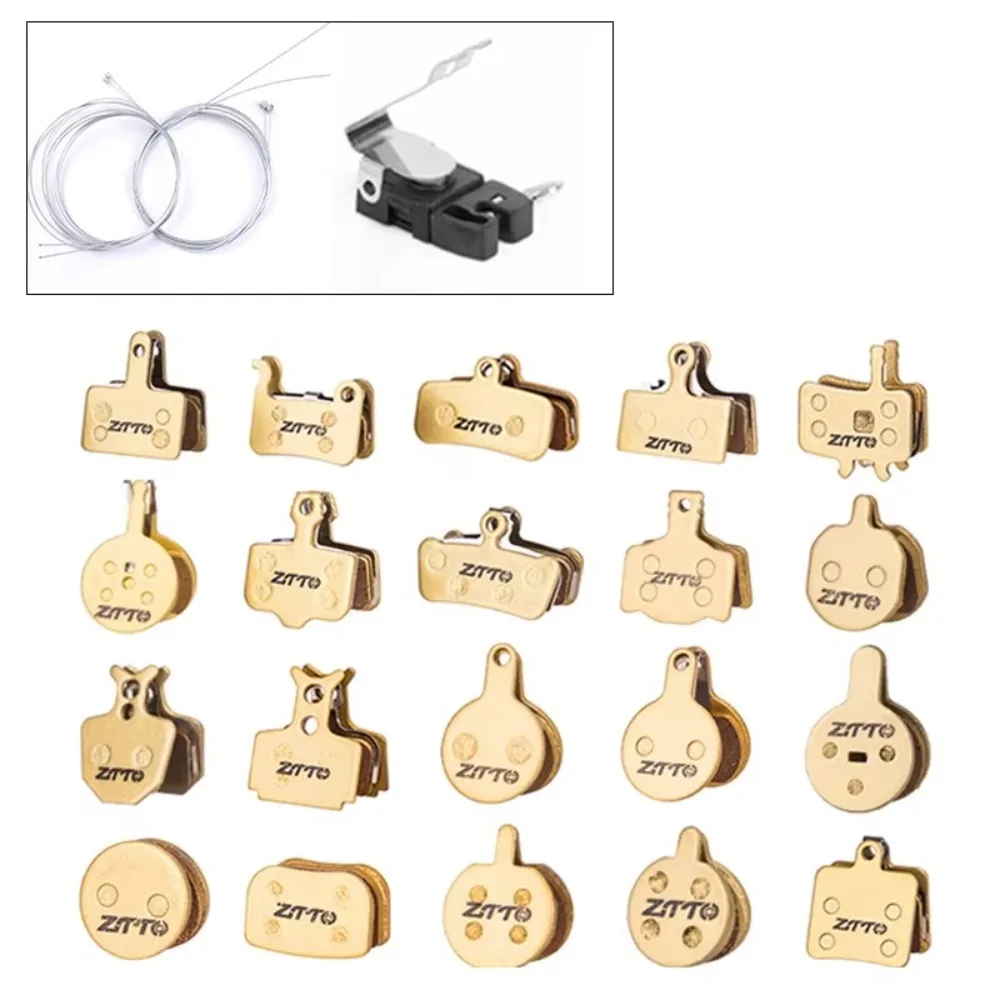 1 Pair Wear-resistant Bicycle Full-metallic Brake Pads Multi Size Bicycle Accessories Disc Brake Pads Special Mountain Bike