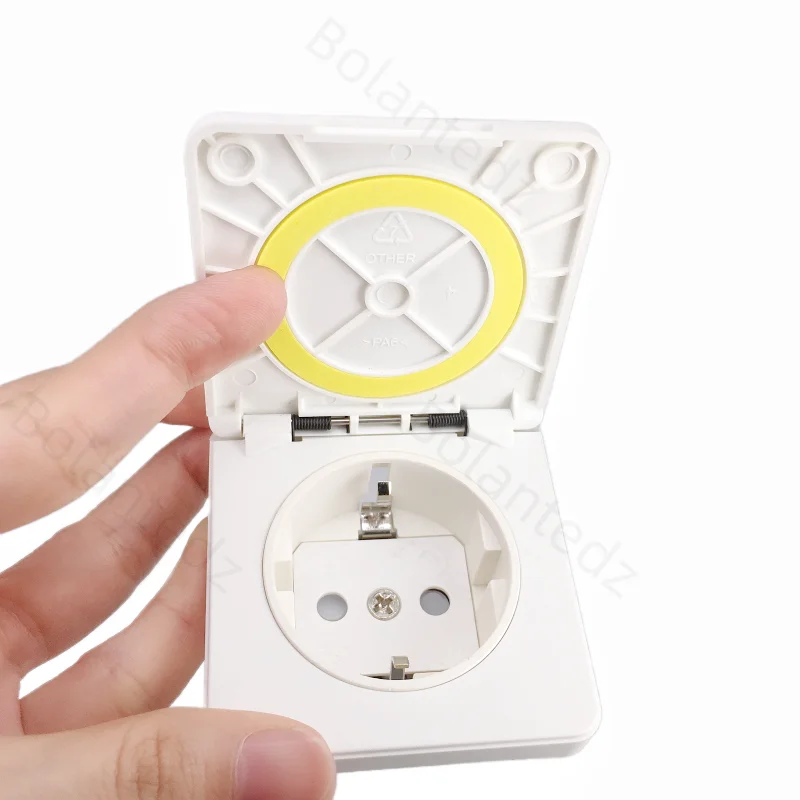 AC Power Socket Germany Waterproof Industrial AU Concealed Plug Electrical Connector Safety