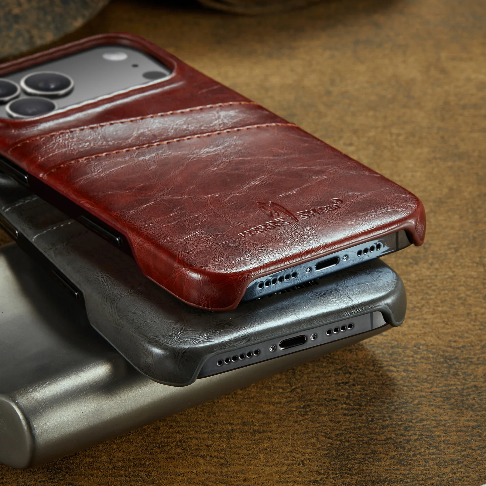 Luxurious Leather Wallet Phone Case with Card Slots and Shockproof Protective Cover