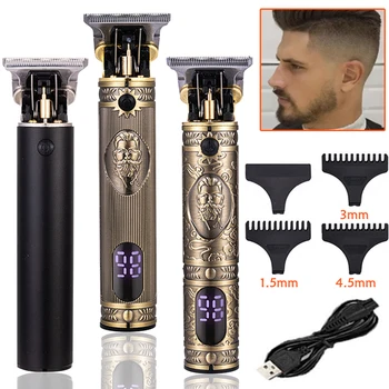 T9 Cordless Elettrico Parrucchiere Rasoio Capelli Trimer Elettrodomestici Viaggi Barbiere Rasoi Macchina da Barba per Gli Uomini Trimmer Uomo 1