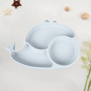 미끄럼 방지 만화 고래 디너 플레이트, 어린이 그릇 식기, 급식 용품, 여아 남아용 주방 용품