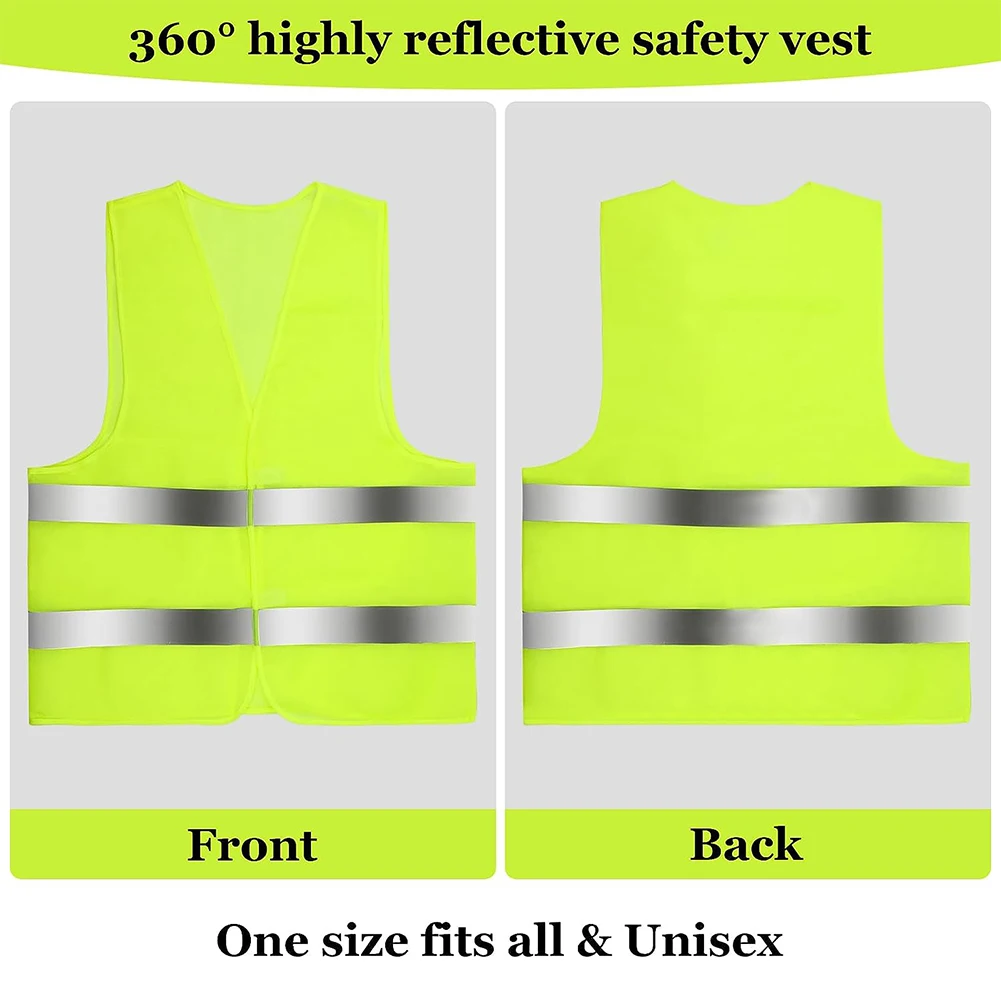 Multi-pocket Reflective Vest Reflective Strip Vest Breathable 2 Strip Railway Coal Miners Uniform for Driver Workers